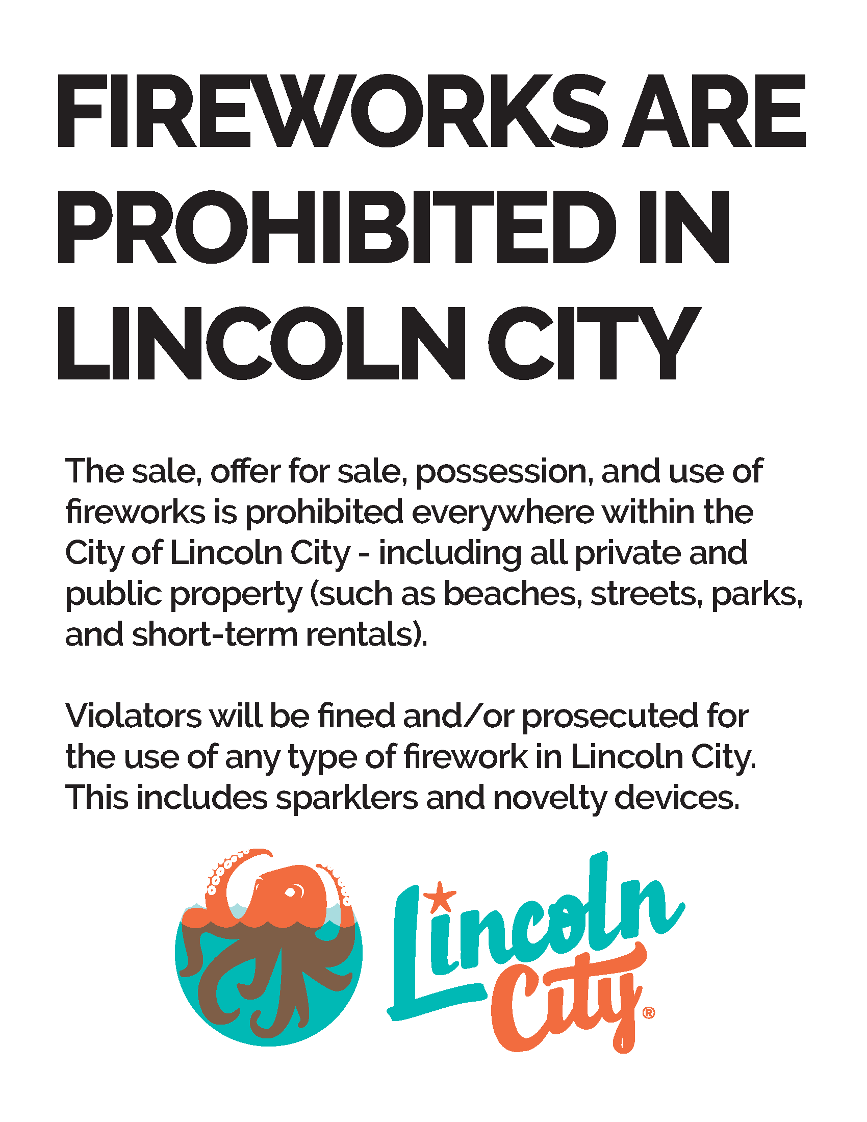 Fireworks Prohibited 2026